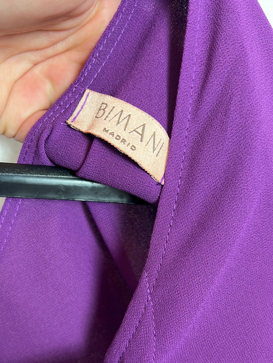 BIMANI. Blusa color buganvilla abotonada. T M