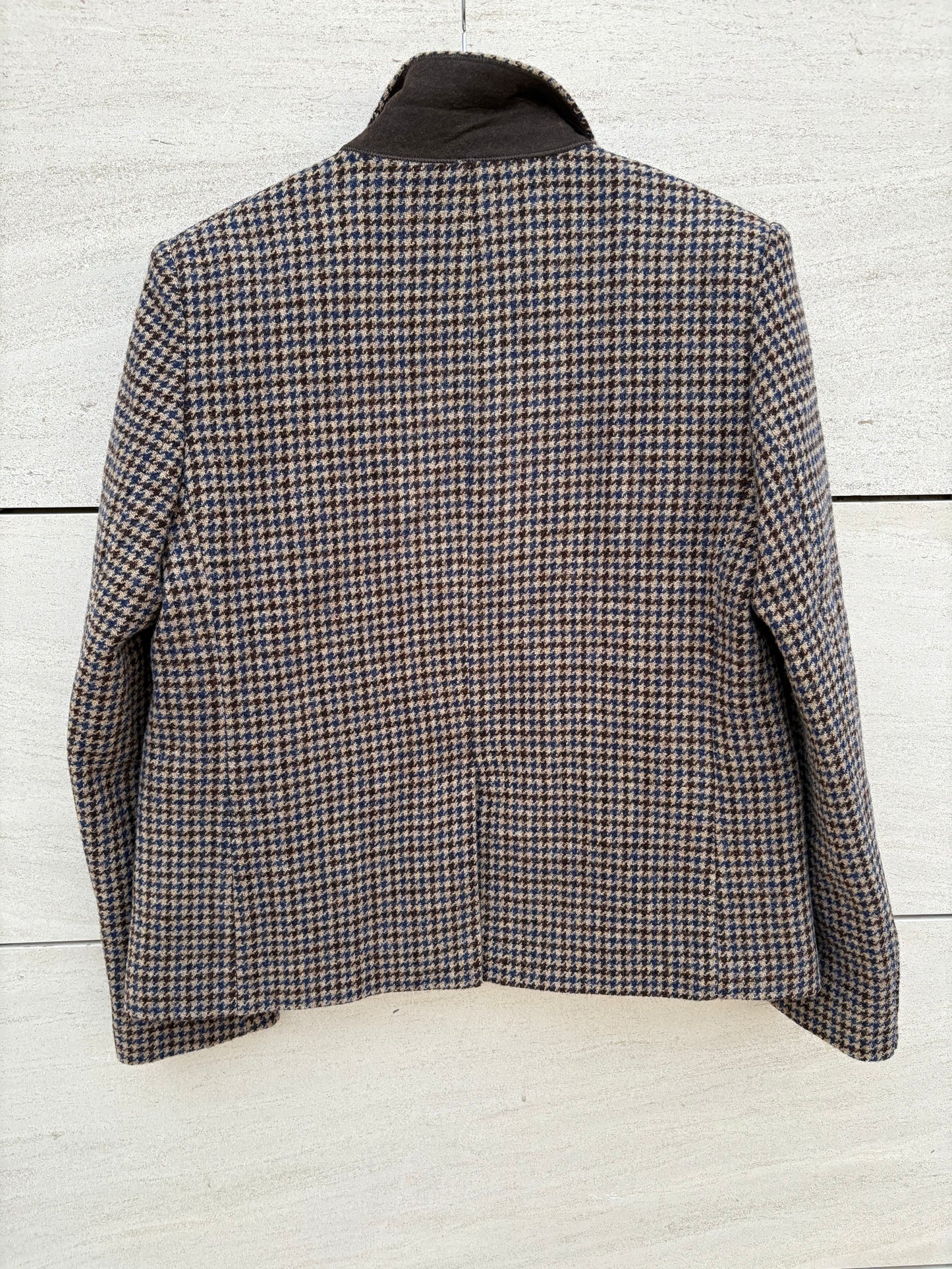 GERARD DAREL. Blazer 100% lana burdeos y azules
