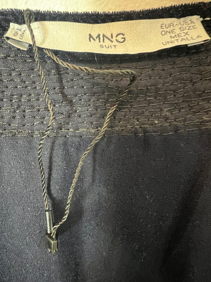 MANGO. Kimono terciopelo pedrería TU(s/m)