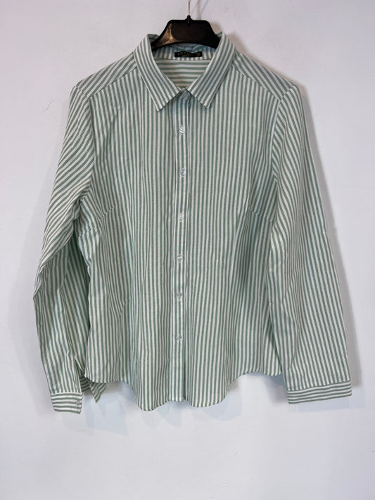 BOTELI. Camisa rayas verdes. T S