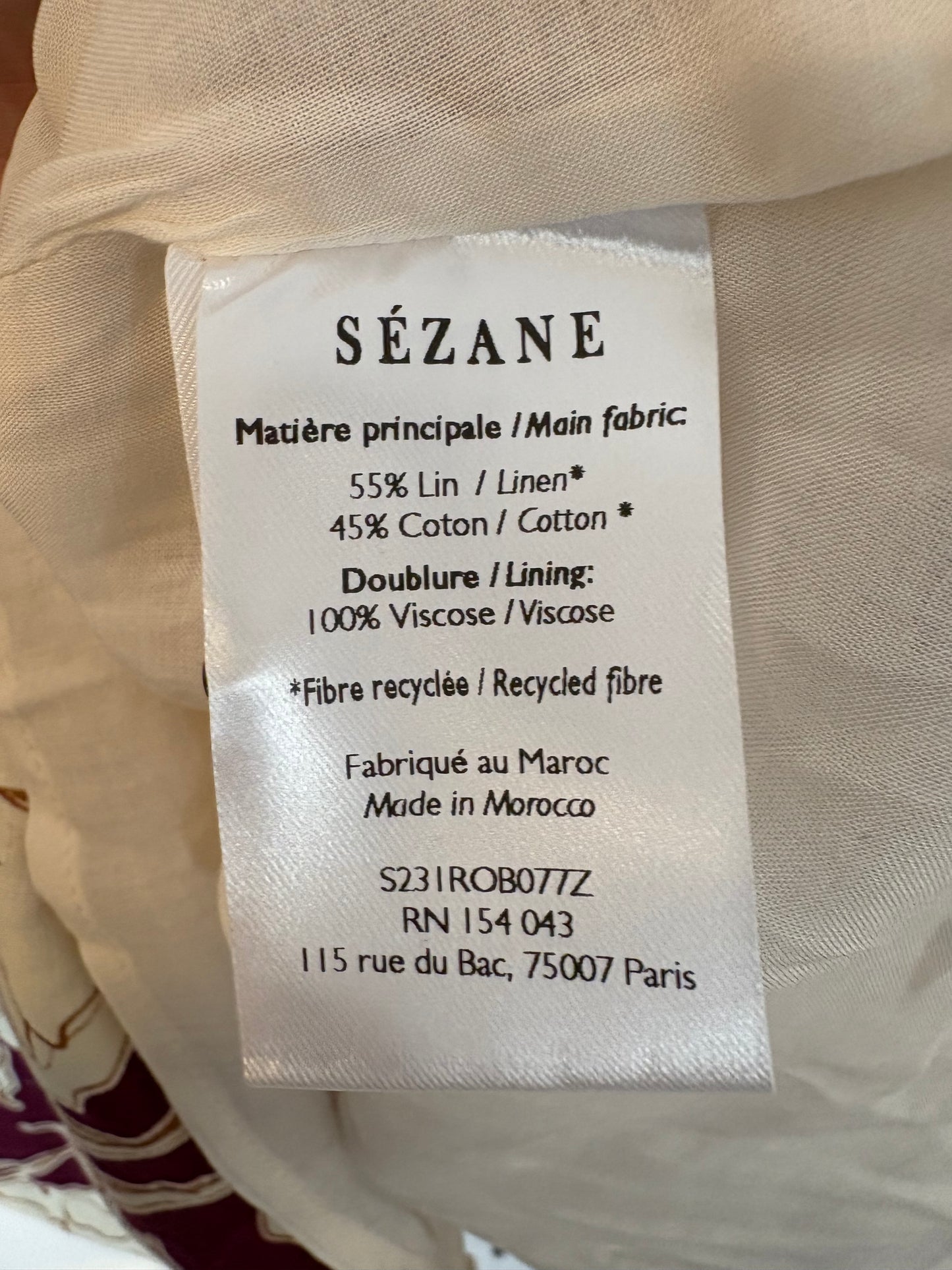 SÉZANE. Vestido corto estampado mezcla