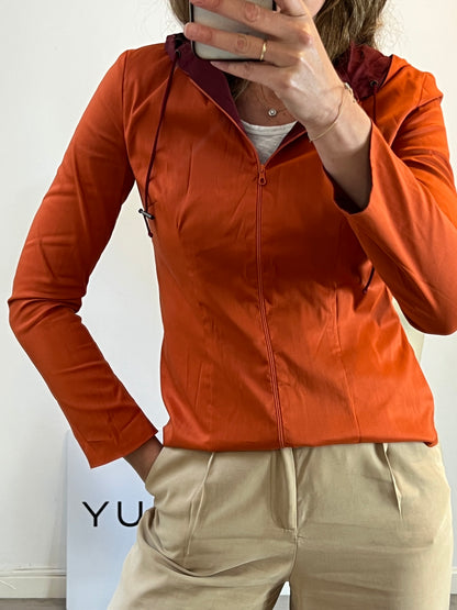 OKY COKY. Thin orange jacket size 40
