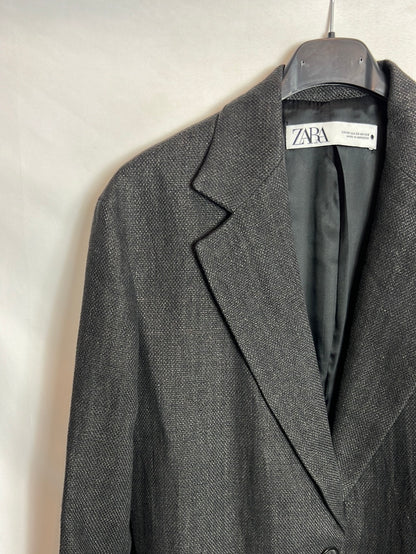 ZARA. Heathered grey blazer. Size XS
