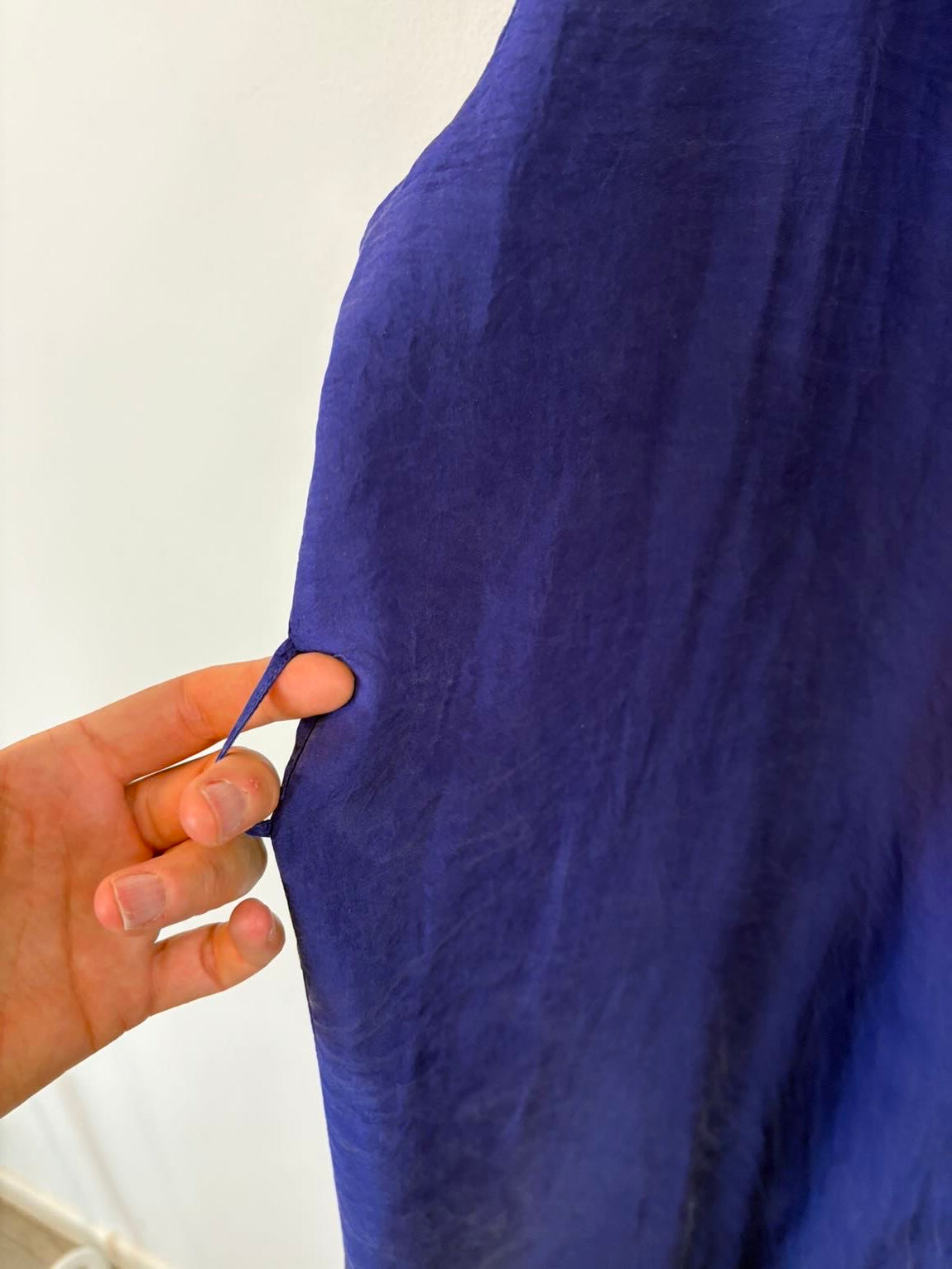 FORTE FORTE. Kimono largo seda morado