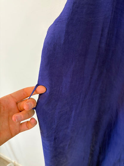 FORTE FORTE. Kimono largo seda morado