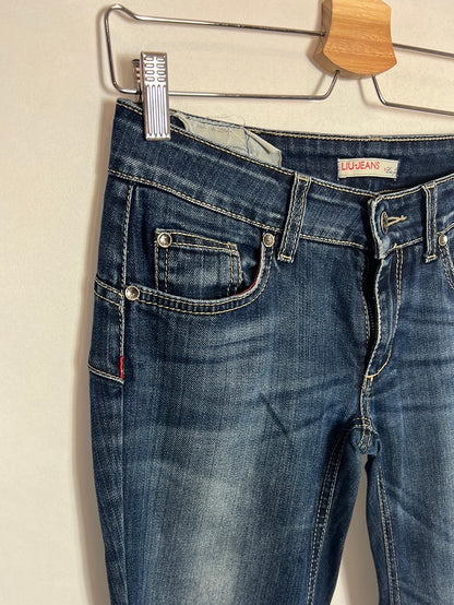 LIU-JO. Pantalones denim rectos. T 28 (38)