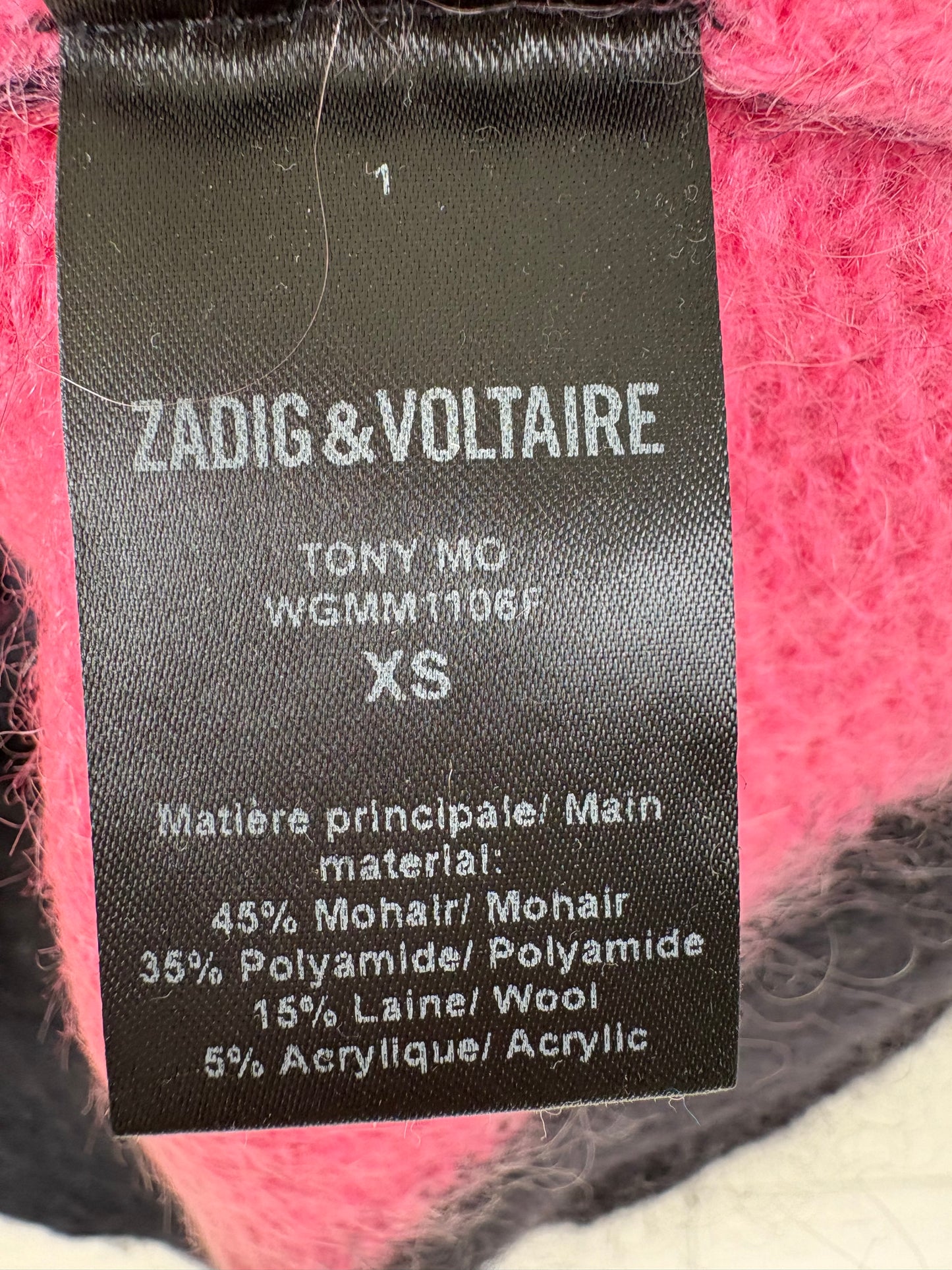 ZADIG & VOLTAIRE. Jersey tricolor mezcla