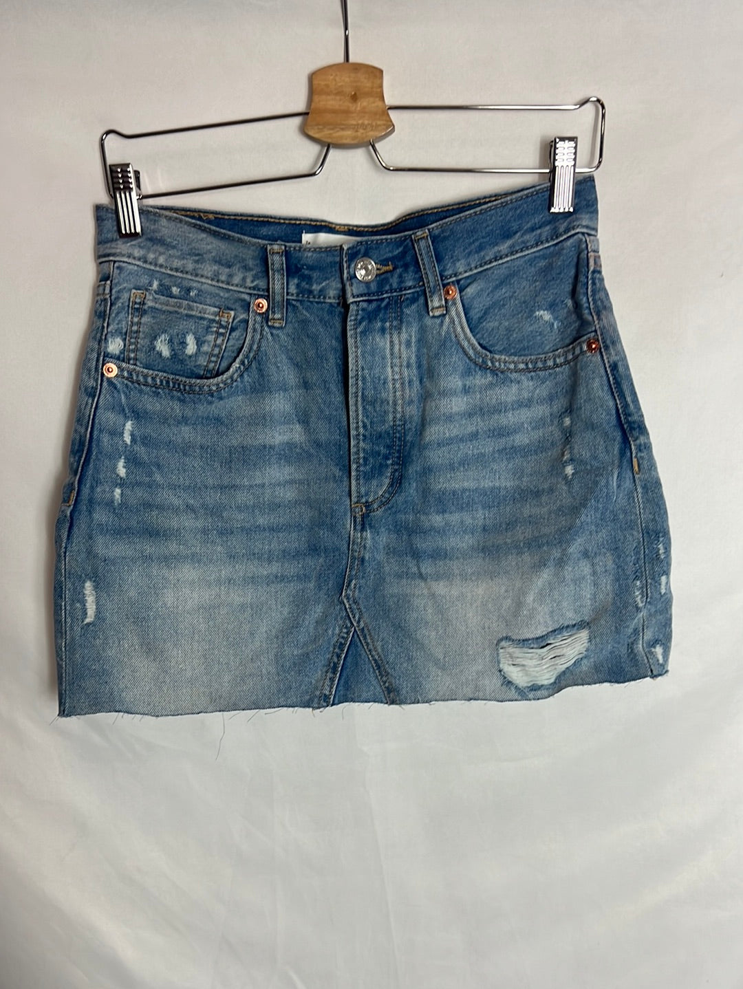 MANGO. Falda denim T.s