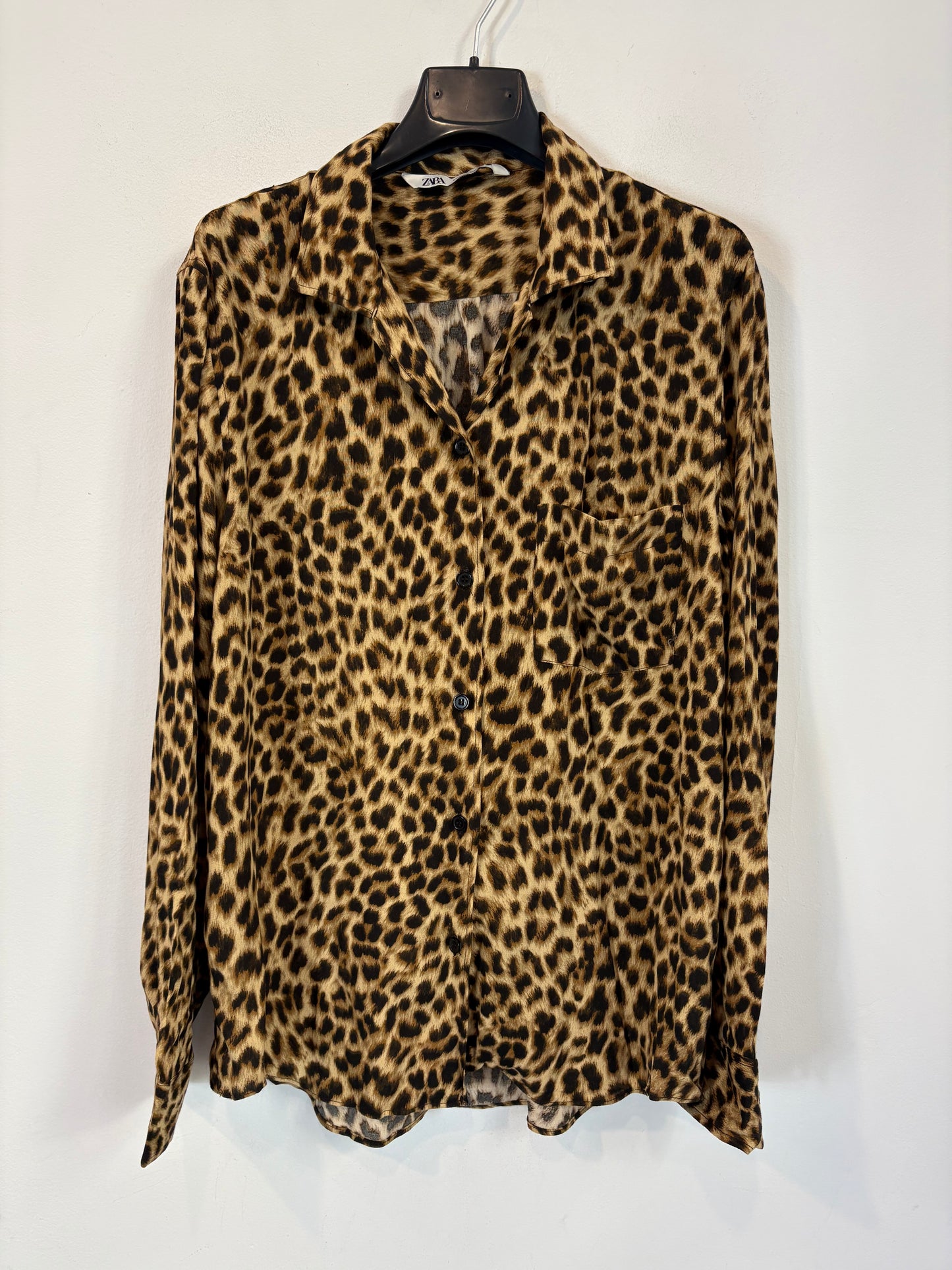 ZARA. Blusa fluida animal print. T S