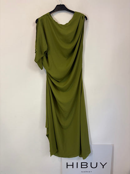 VOGANA. Vestido largo fluido asimétrico