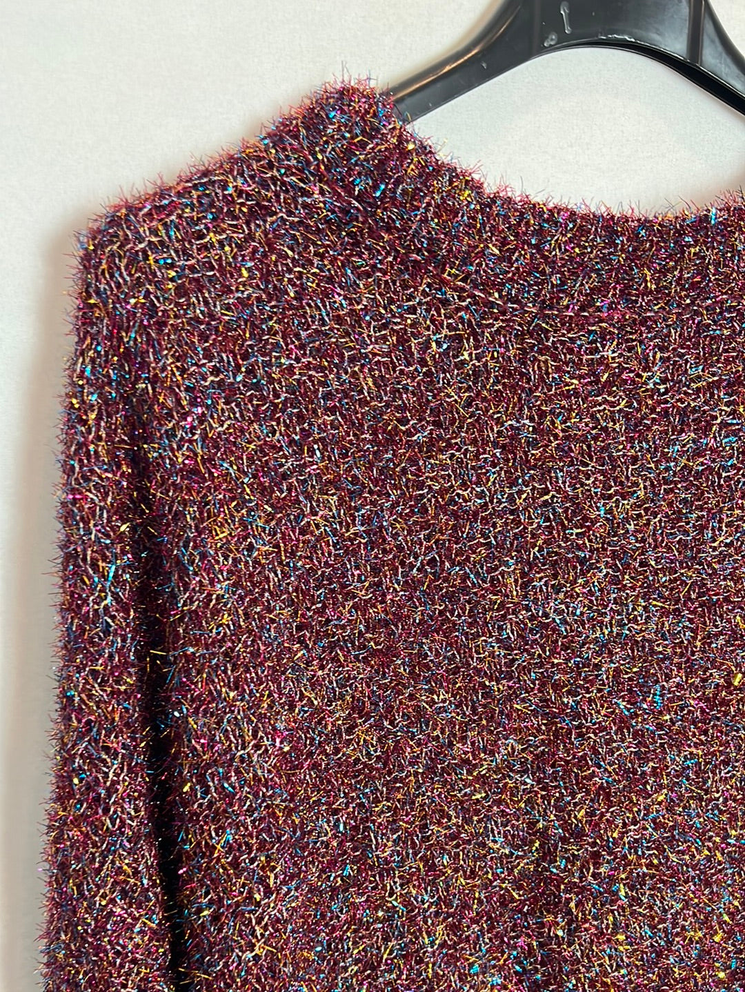 OTHER. Textured glitter colored sweater. TS