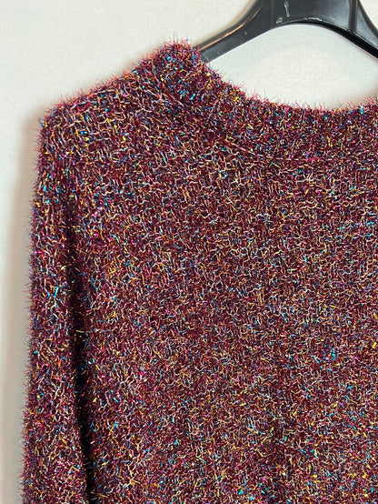 OTHER. Textured glitter colored sweater. TS