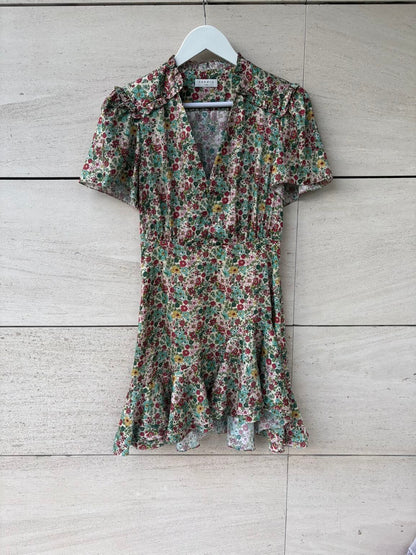 SANDRO. Vestido corto estampado floral