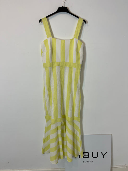 C.O.M.A. Vestido largo rayas. T S