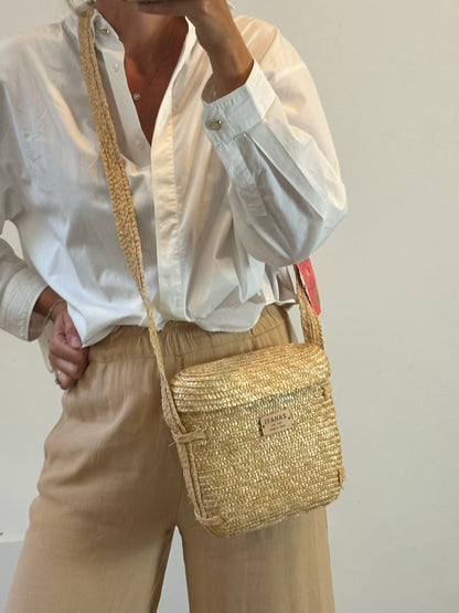 ZAHATI. Bolso asa larga paja natural