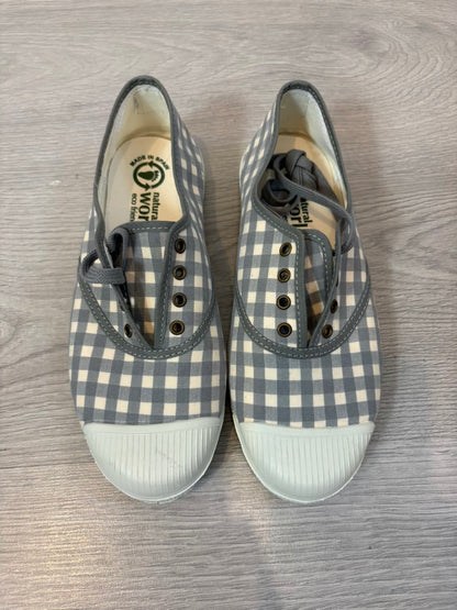 NATURAL WORLD. Zapatillas vichy eco friendly. T 38