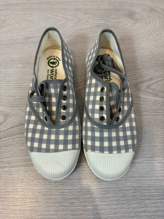 NATURAL WORLD. Zapatillas vichy eco friendly. T 38