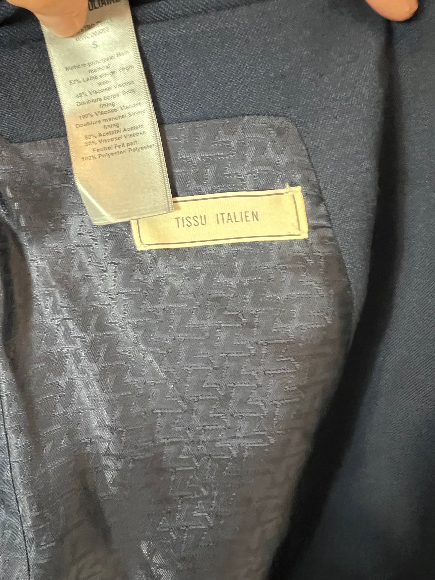 ZADIG&amp;VOLTAIRE. Long blue wool coat. T.S.