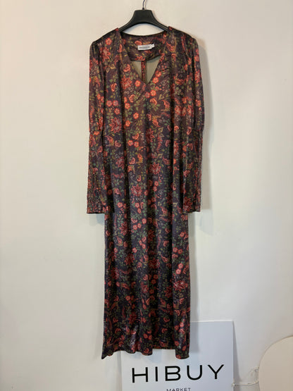 MAGNOLYA. Vestido largo estampado terciopelo