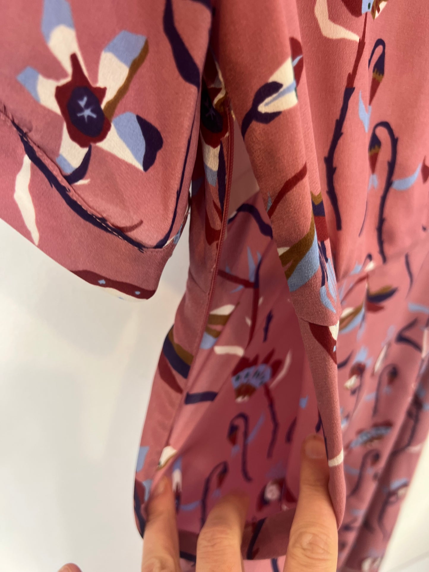 PAUL SMITH. Vestido largo fluido estampado. T S