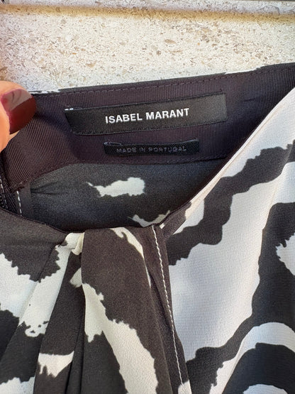 ISABEL MARANT. Animal print silk skirt, size 36