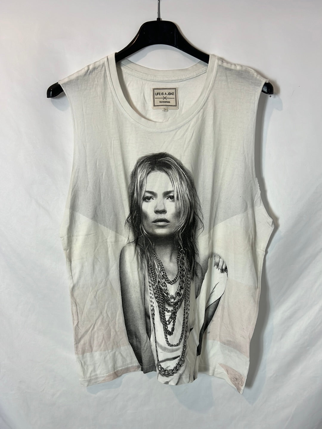 ELEVEN PARIS. Camiseta sin mangas Kate Moss. T L