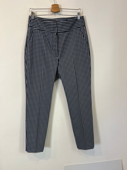 ZARA. Blue checked trousers, size 44