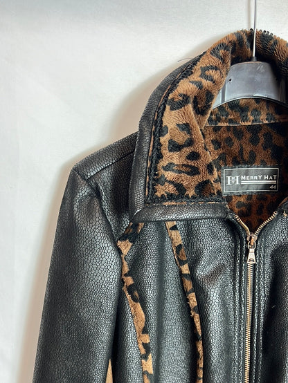 MERRY HAT. Chaqueta doble textura vintage. T 44(M/L)