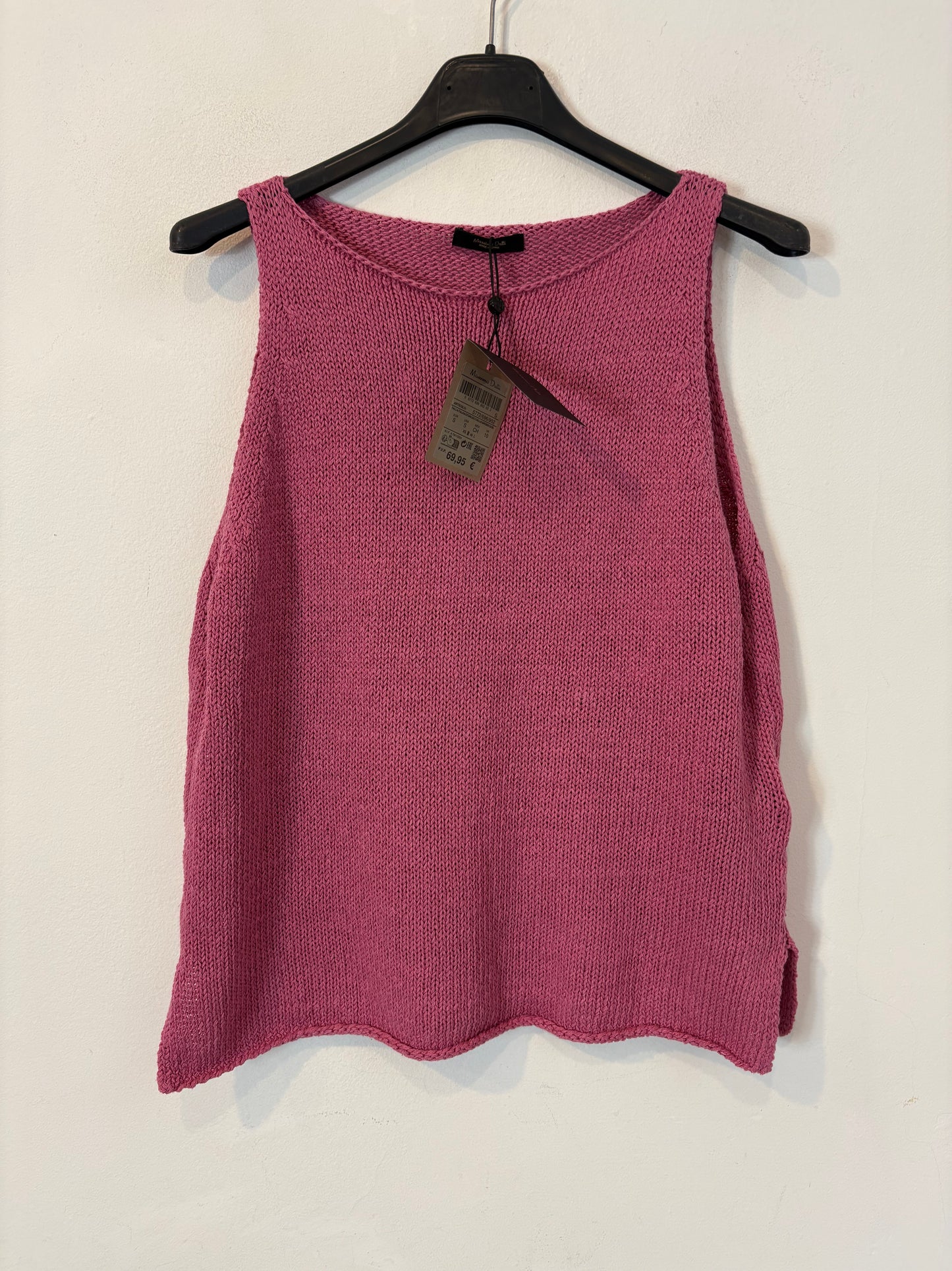 MASSIMO DUTTI. Top rosa halter