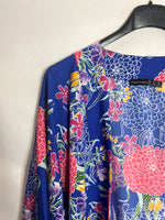 PRIMARK. Kimono azul flores. T M