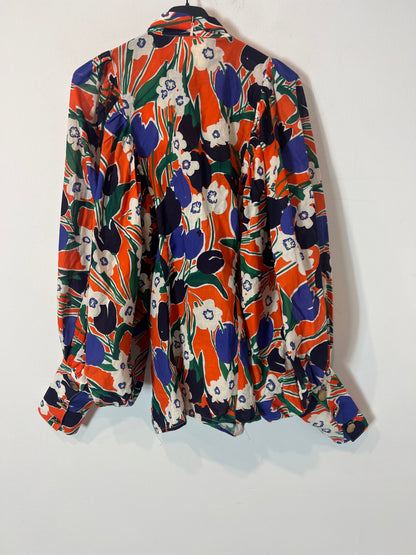 THE LABEL EDITION. Camisa estampada lazada. T S