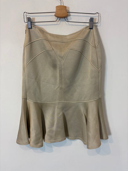 VERSACE. Falda elástica volante