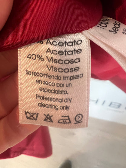 NIHIL OBSTAT. Vestido midi seda volante T.u(M)