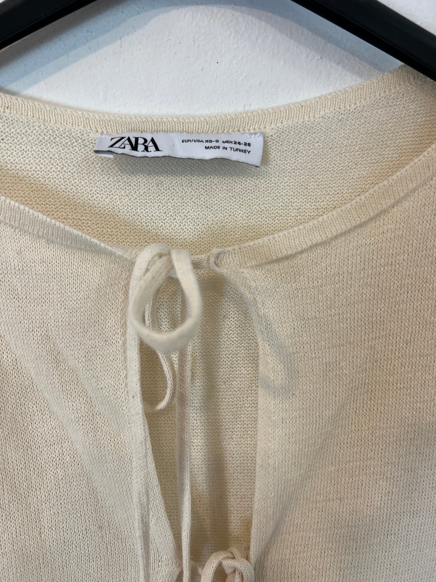 ZARA. Beige knit dress, size xs/s