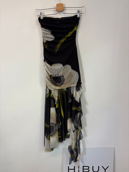 ZARA. Strapless stretch tulle dress. TS