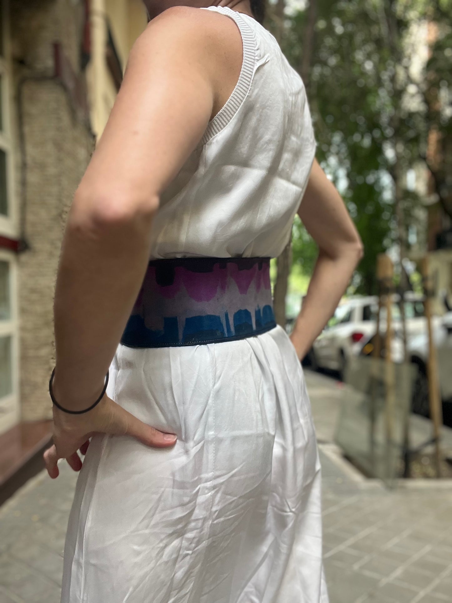 OTHERS. Tie-dye foot sash. T s