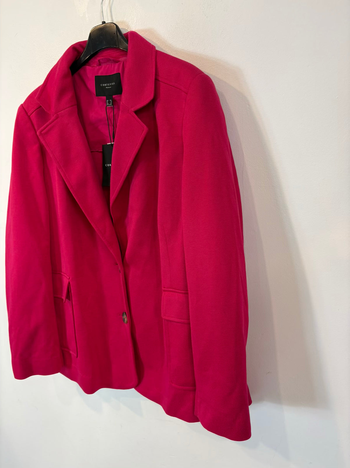 ZARA. Long pink ribbed poncho Tm