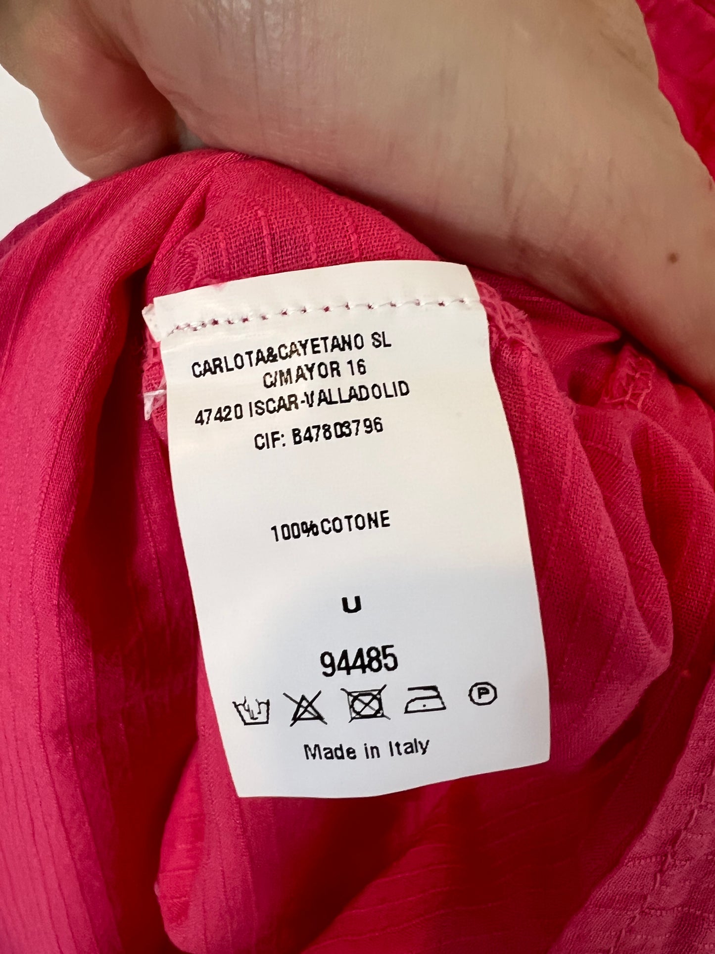 CARLOTA&CO. Vestido largo rosa T.u(m)