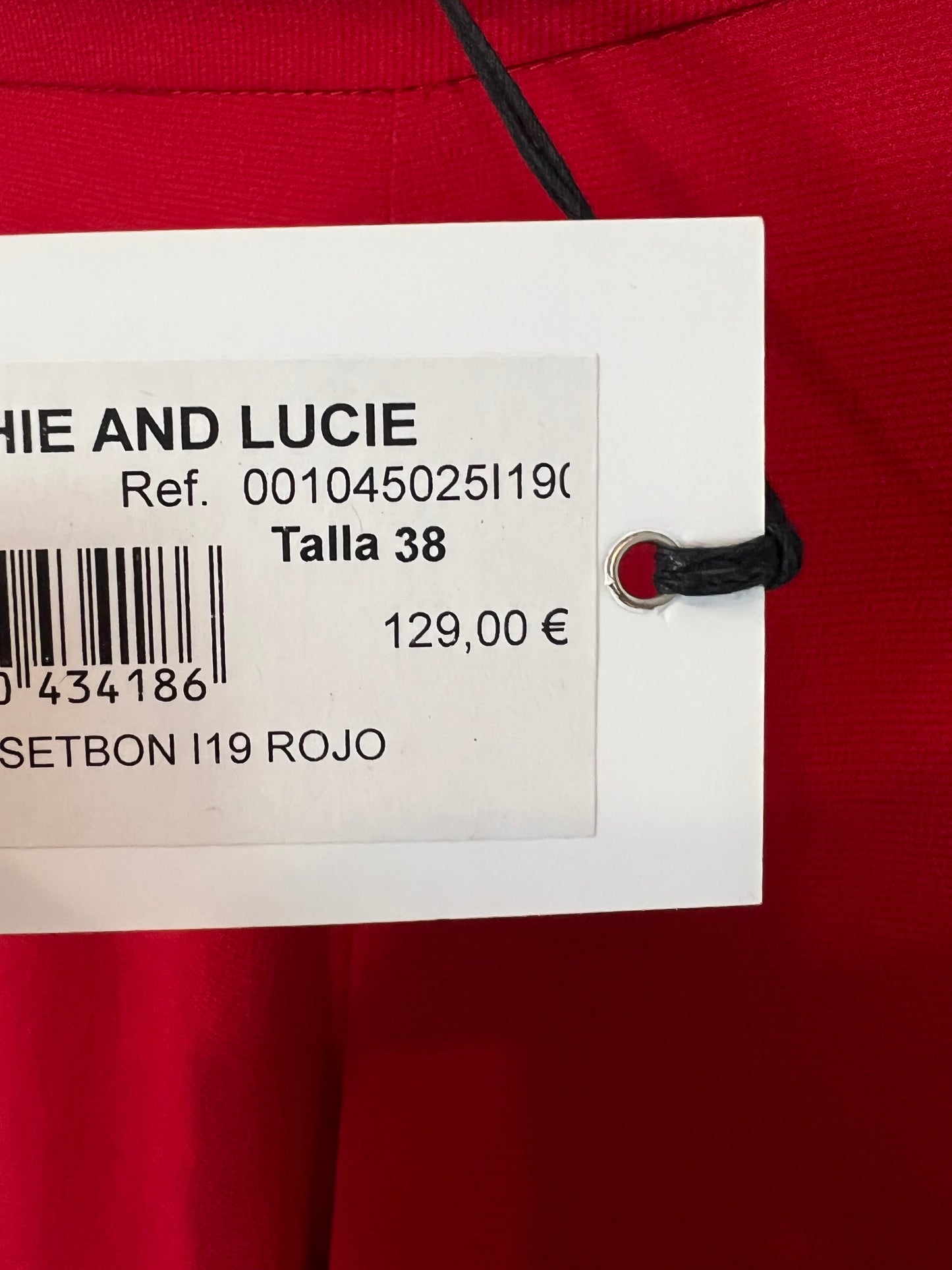 SOPHIE&LUCIE. pantalón rojo  fluido T.38