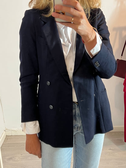 CERRUTI 1881. Navy blue wool blazer. T 38