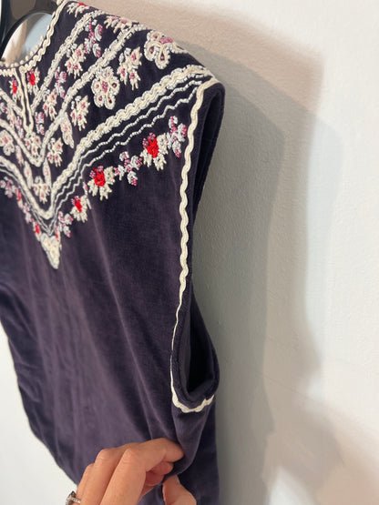 ISABEL MARANT. Top terciopelo bordado  Tu(s/m)