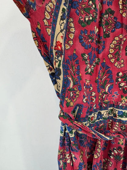 ANTIK BATIK. Vestido largo algodón estampado