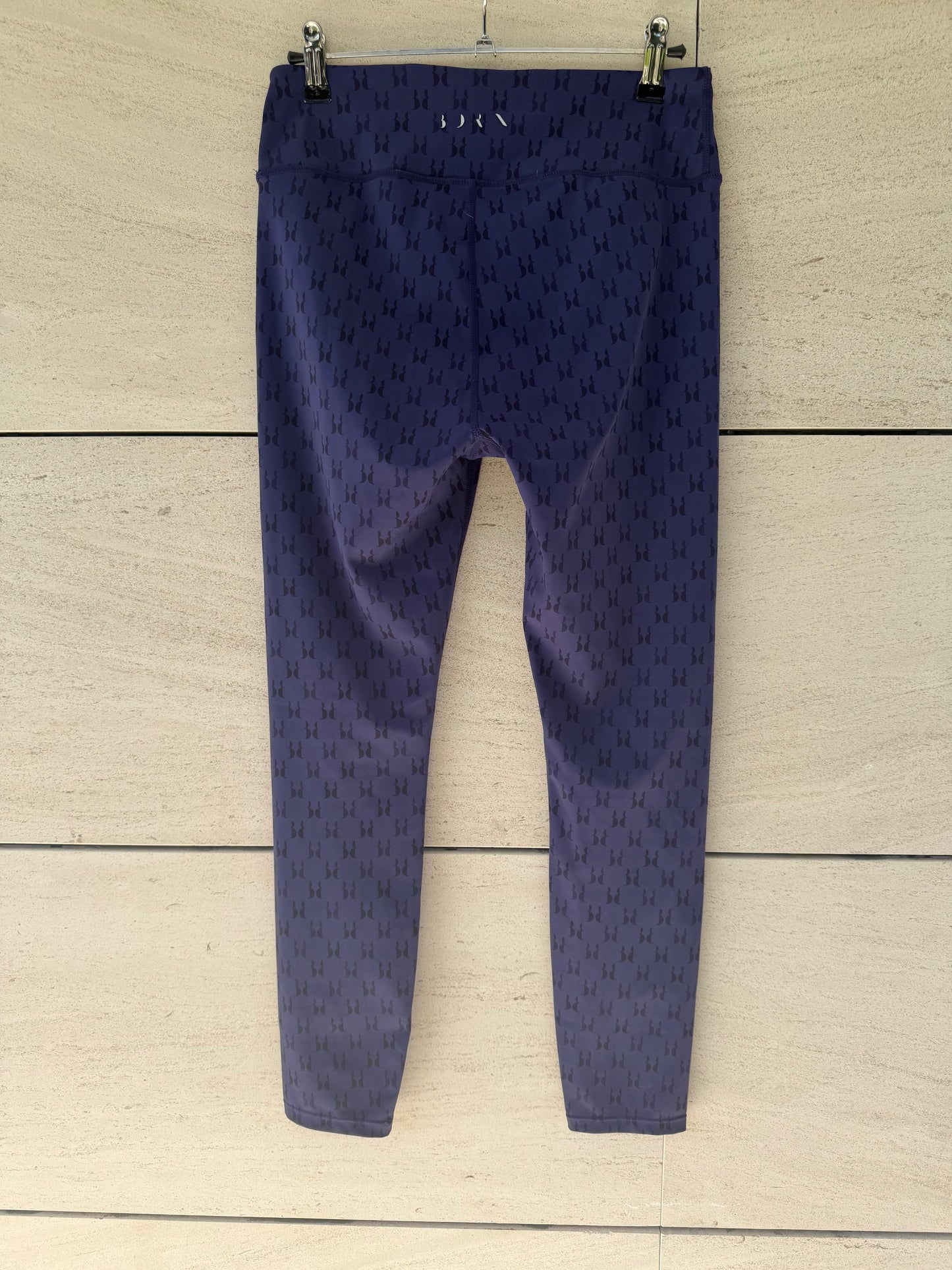 BORN LIVING YOGA. Legging azul logo. T ,M