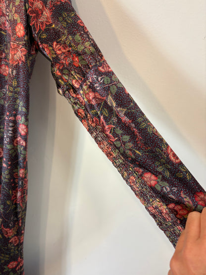 MAGNOLYA. Vestido largo estampado terciopelo