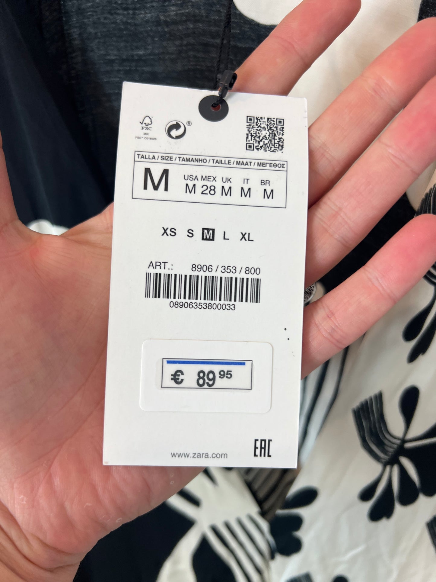 ZARA. Two-tone satin long dress. TM