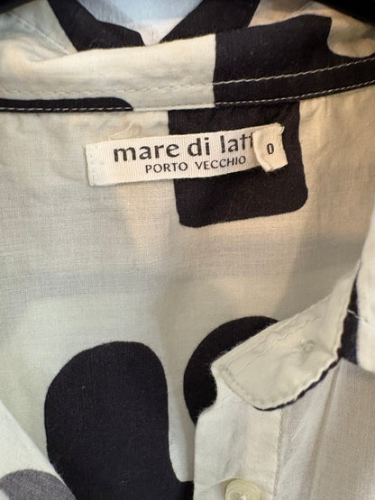 MARE DI LATTE. Vestido largo camisero estampado