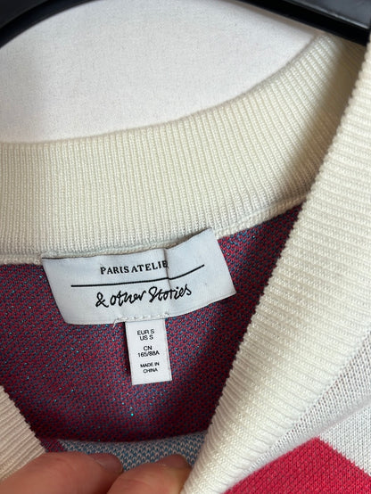 &amp;OTHER STORIES. Ecru striped sweater. TS