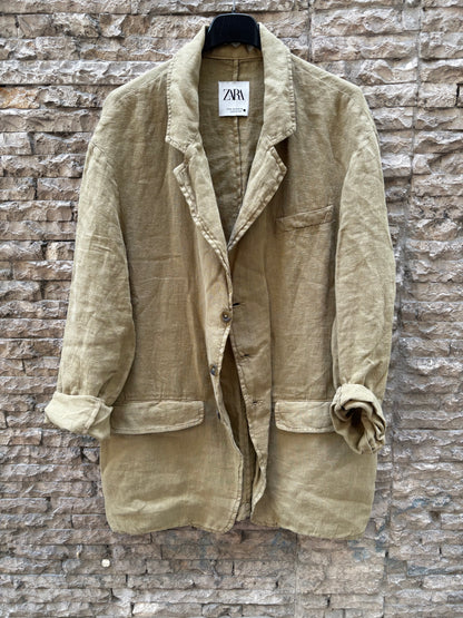 ZARA. Green linen jacket. TM