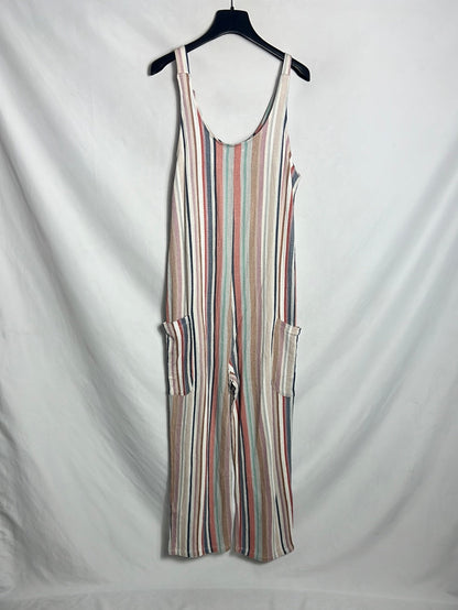 ZARA. Striped jumpsuit in colors. TS