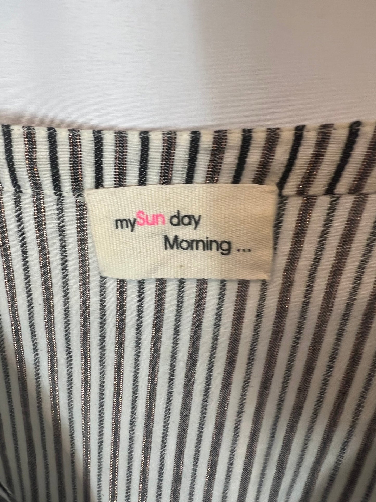 MY SUNDAY MORNING. Blusa rayas hilos brillo. T 1 (S)